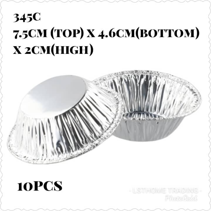 10/50pc disposable baking mold biscuit muffin tart fresh tin foil cake cup round alumin foil Portuguese egg tart(2155L) - Image 8