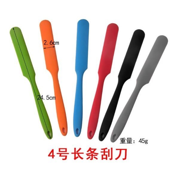 Silicone Long Scraper Color Cream Long Knife Scraper Cake Making Small Accessories Silicon Spatula Baking Tools (2848L) - Image 9