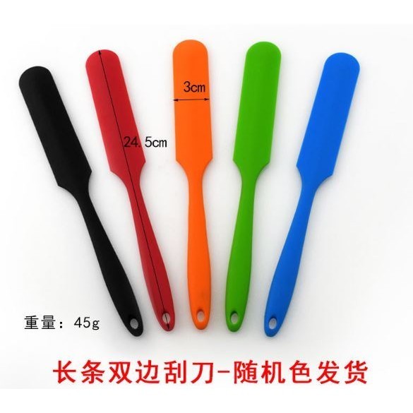 Silicone Long Scraper Color Cream Long Knife Scraper Cake Making Small Accessories Silicon Spatula Baking Tools (2848L) - Image 11