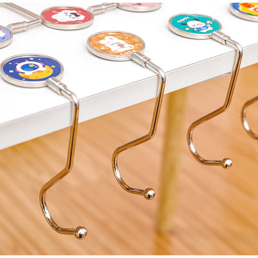 Metal Load-bearing Table Side Hook Metal Portable Hanging Desk Bag Hook Handbag Hanger Foldable可移动挂钩(146-2881L) - Image 2
