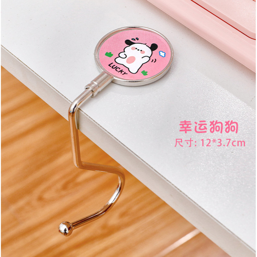 Metal Load-bearing Table Side Hook Metal Portable Hanging Desk Bag Hook Handbag Hanger Foldable可移动挂钩(146-2881L) - Image 10
