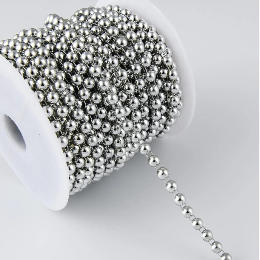 1yard Gold Silver ABS semicircle connecting beads DIY wedding imitation pearl double thread 半面定位连线珠链(2797L) - Image 11