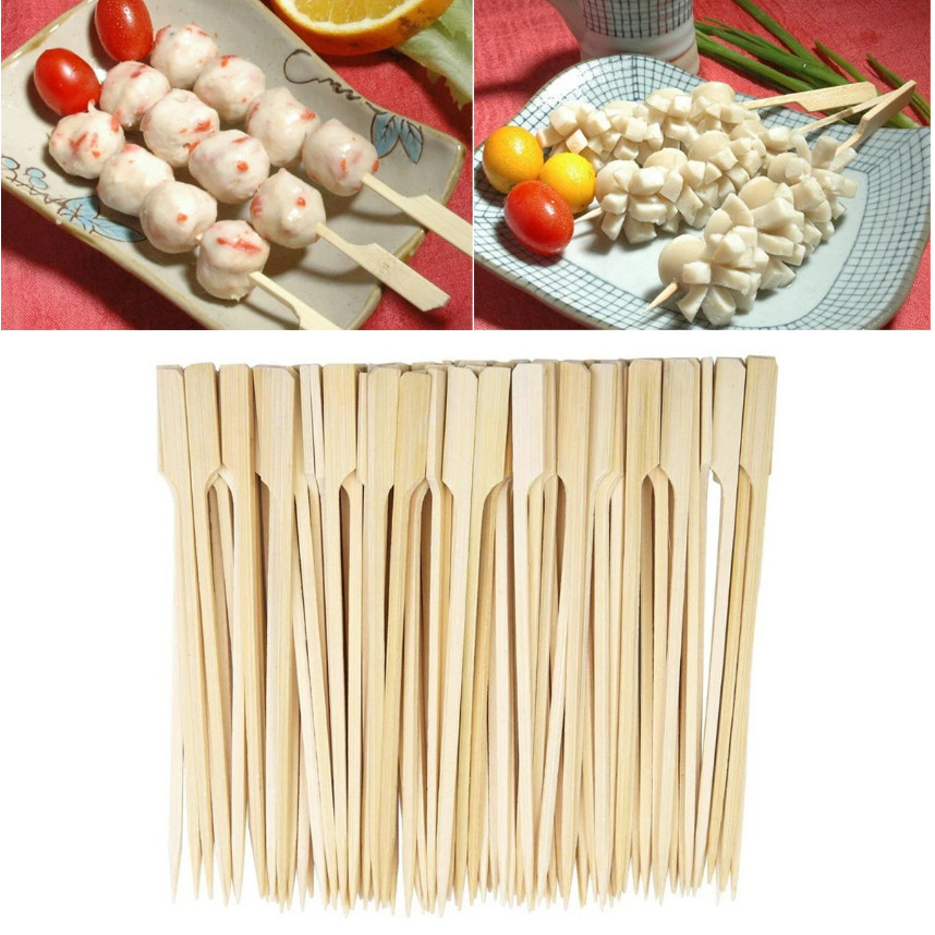 20pcs Guandong cooking bamboo skewers spicy hot barbecue skewers iron cannon skewers with handles(2790L) - Image 4