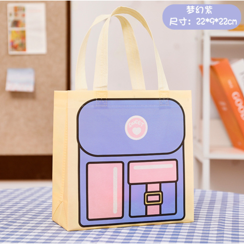 Mr. Paper Colorful Handbag Storage Bags Kids Cute Functional Storage Bag Holiday Gift Packaging Bag原创多巴胺色系手提袋(432-2879L) - Image 12