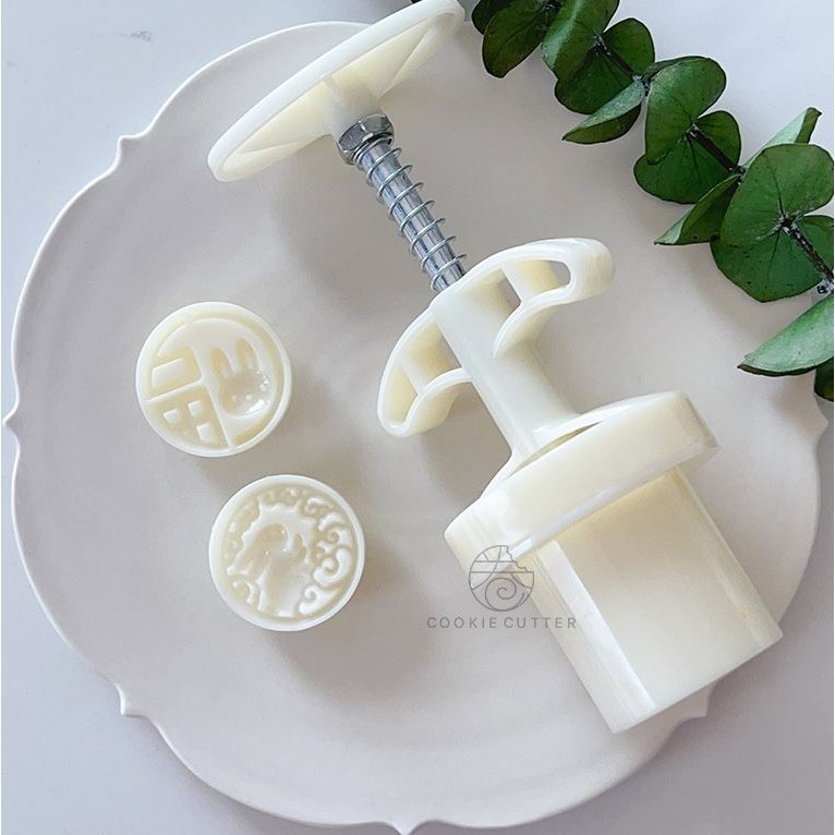 20g Round Creative Mid-Autumn Festival Mooncake Mold Mini bunny Pattern Pastry Stamp迷你圆形福兔中秋节月饼模具mini小兔子祥云山(2917L) - Image 6