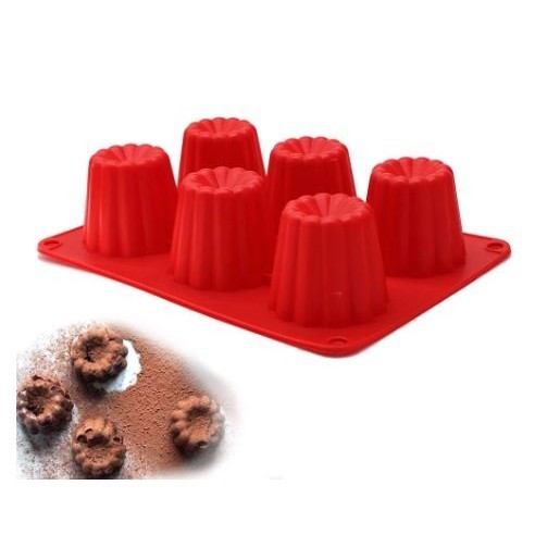 6-Cavity Silicone Cake Mold Creative Baking Cake Dessert DIY Jelly Incense Candle Gypsum Mould Cupcake Access(2929L) - Image 3
