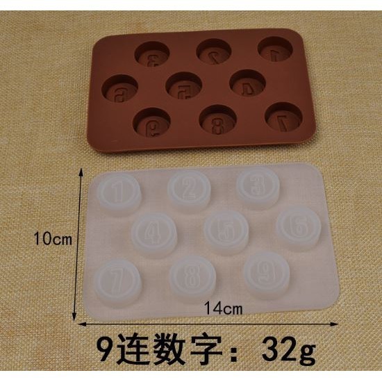 Silicone Chocolate Mold 26 Letter Number 3D Chocolate Baking Tools Non-stick Silicone Cake Mold Jelly DIY(2928L) - Image 9