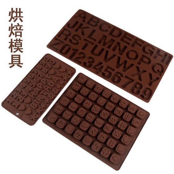 Silicone Chocolate Mold 26 Letter Number 3D Chocolate Baking Tools Non-stick Silicone Cake Mold Jelly DIY(2928L) - Image 4