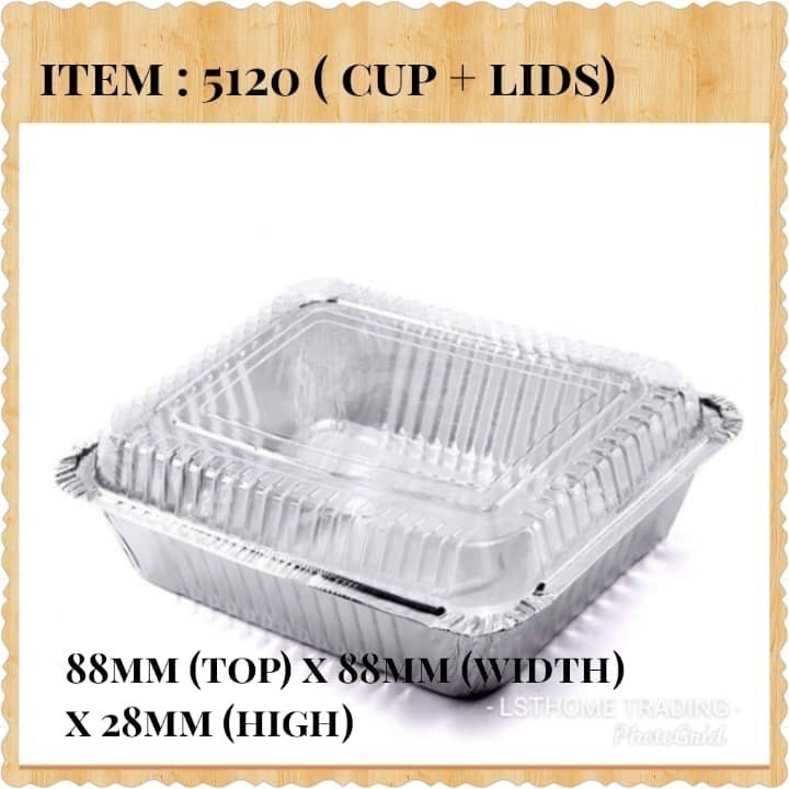 5pcs Disposable Square Aluminum Foil Lunch Box Food Packaging Heavy Duty Oblong Foil Pans with Lids (2903L) - Image 8