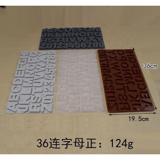 Silicone Chocolate Mold 26 Letter Number 3D Chocolate Baking Tools Non-stick Silicone Cake Mold Jelly DIY(2928L) - Image 11