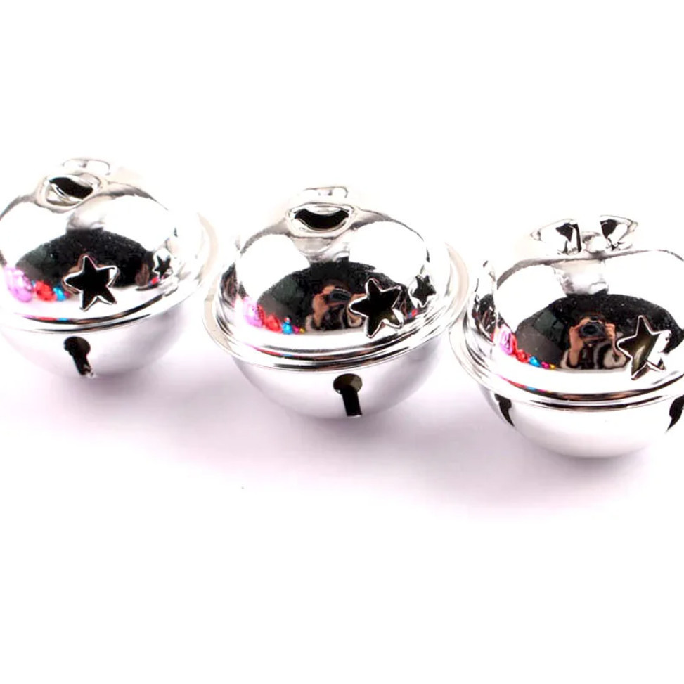 1pcs Five-Point Star Christmas Bells Christmas Jingle Bell With Ribbon Mini Shiny Rattle Bells Christmas tree(2892L) - Image 11
