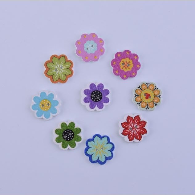 10pcs/lot Scrapbook buttons decorative Wooden Buttons Random Mixed Animal wood Buttons for Craft botones (2914L) - Image 8