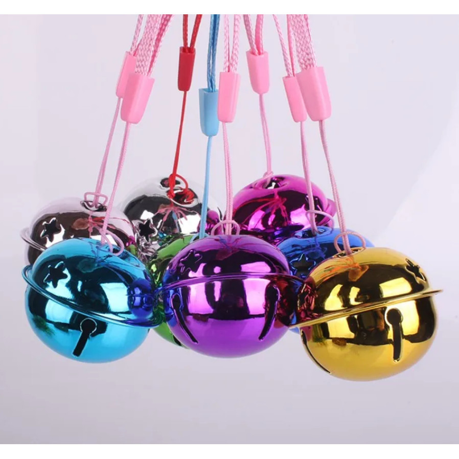 1pcs Five-Point Star Christmas Bells Christmas Jingle Bell With Ribbon Mini Shiny Rattle Bells Christmas tree(2892L) - Image 5