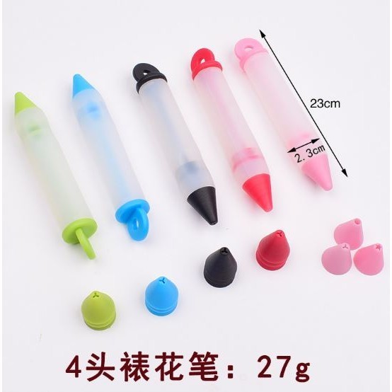 Silicone Food Writing Pen Chocolate Decorating Tools Cream Cup Cake Mold Piping Pastry Cookie Icing Nozzles Acce(2927L) - Image 6