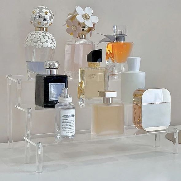 1pc Acrylic Display Stand Transparent Multi-Layer Hand-Done Blind Box Table Ladder Storage Shelf Collection (2887L) - Image 4