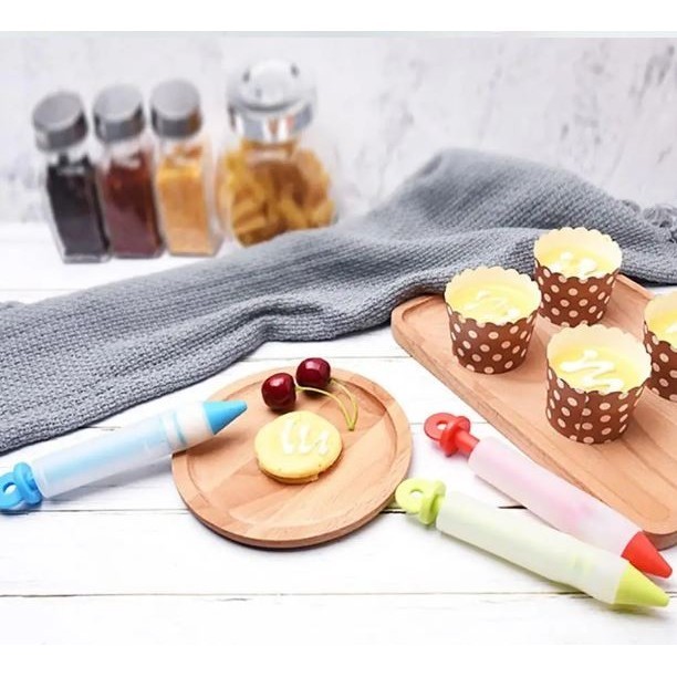 Silicone Food Writing Pen Chocolate Decorating Tools Cream Cup Cake Mold Piping Pastry Cookie Icing Nozzles Acce(2927L) - Image 2