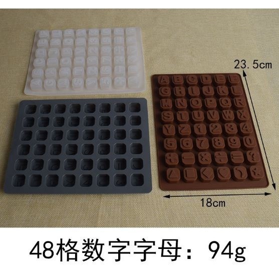 Silicone Chocolate Mold 26 Letter Number 3D Chocolate Baking Tools Non-stick Silicone Cake Mold Jelly DIY(2928L) - Image 10