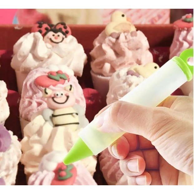 Silicone Food Writing Pen Chocolate Decorating Tools Cream Cup Cake Mold Piping Pastry Cookie Icing Nozzles Acce(2927L) - Image 3