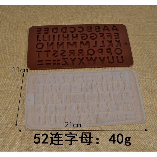 Silicone Chocolate Mold 26 Letter Number 3D Chocolate Baking Tools Non-stick Silicone Cake Mold Jelly DIY(2928L) - Image 14