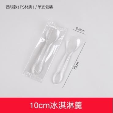 10pcs Mini Clear Plastic Spoons Disposable Flatware for Jelly Ice Cream Dessert Disposable (2857L) - Image 6