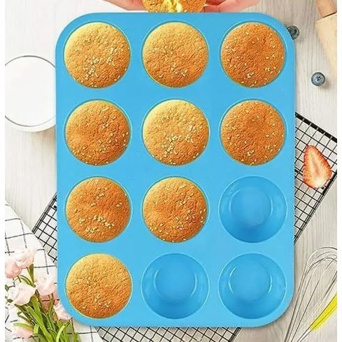 12 Food Grade Silicone Cake Mold Pan Tray Home DIY Cake Pudding Jelly Mold Cake Decor Tool (2924L) - Image 3