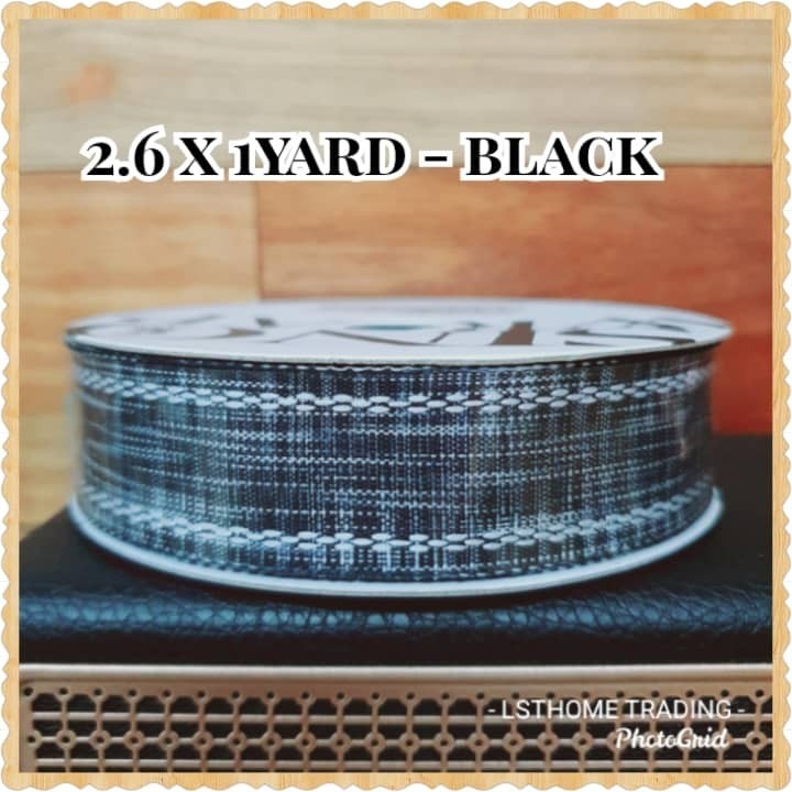 1yard 2.6cm Wide Christmas Plaid Grid Printed Grosgrain Ribbon For Gift Wrapping home Wedding Decoration (2905L) - Image 5