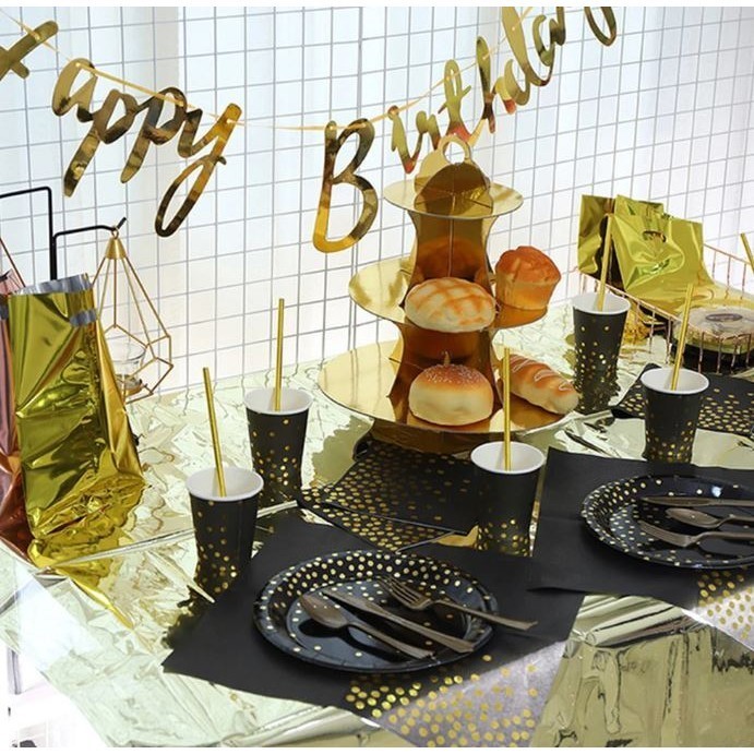 5pcs/pack Dot Disposable Tableware Plates Paper Cups Happy Birthday Party Decor Kids Boy Girl Babayshower Favor(2908L) - Image 4