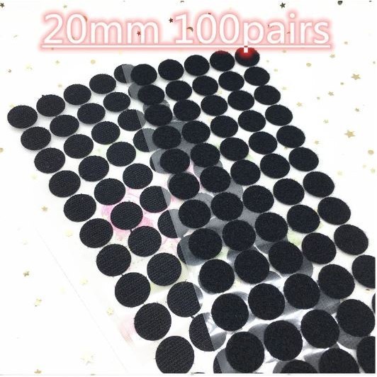 10/20mm Disc Nylon Adhesive Strong Glue Sticker Round Coins Hook and Loop Tape (2910L) - Image 11