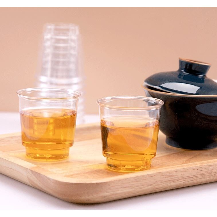 100ml 20pcs Disposable Tasting Cup Hard Plastic Cup Tea Cup Water Cup Dessert Cup Accept Customize (2933L)