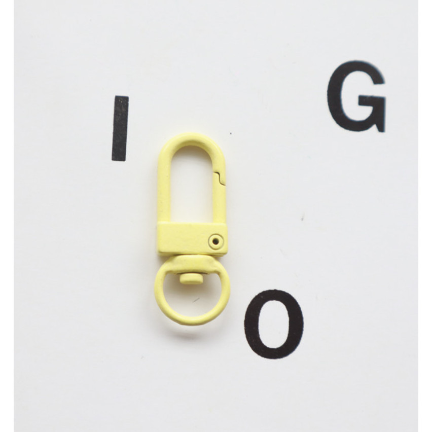 1pc Metal Lobster Clasp Hook Keyring Colored Rotating Keychain Buckle For DIY Jewelry Making Key Ring U型门扣旋转钥匙扣挂件(2499L) - Image 10