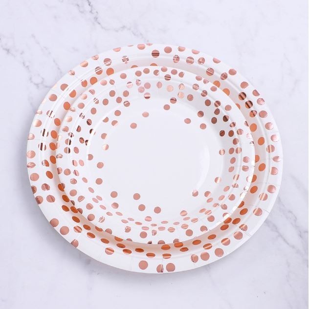 5pcs/pack Dot Disposable Tableware Plates Paper Cups Happy Birthday Party Decor Kids Boy Girl Babayshower Favor(2908L) - Image 11