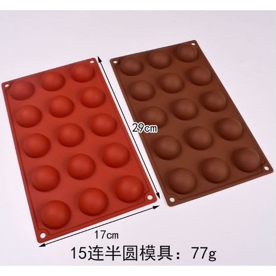 4/6/15/18/24 Round Half Sphere Silicone Chocolate Mold Set Candle Mold For Baking Pastry Bakeware Cake Tool(2851L) - Image 12