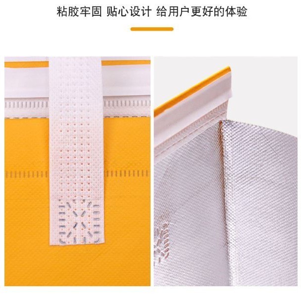 Portable Takeaway Disposable Thermal Bag Thick Aluminum Foil Catering Bento Takeaway Food Insulation Non-wovenBag(2935L) - Image 4