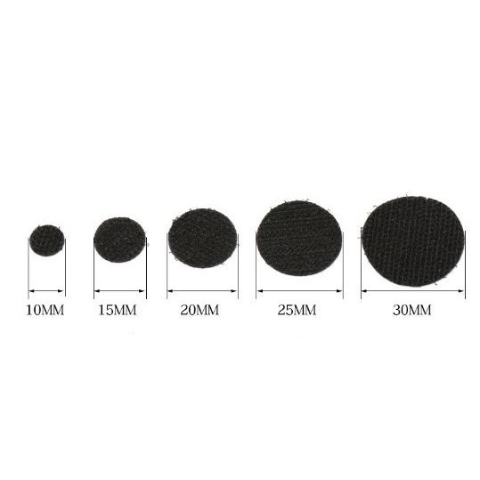 10/20mm Disc Nylon Adhesive Strong Glue Sticker Round Coins Hook and Loop Tape (2910L) - Image 5