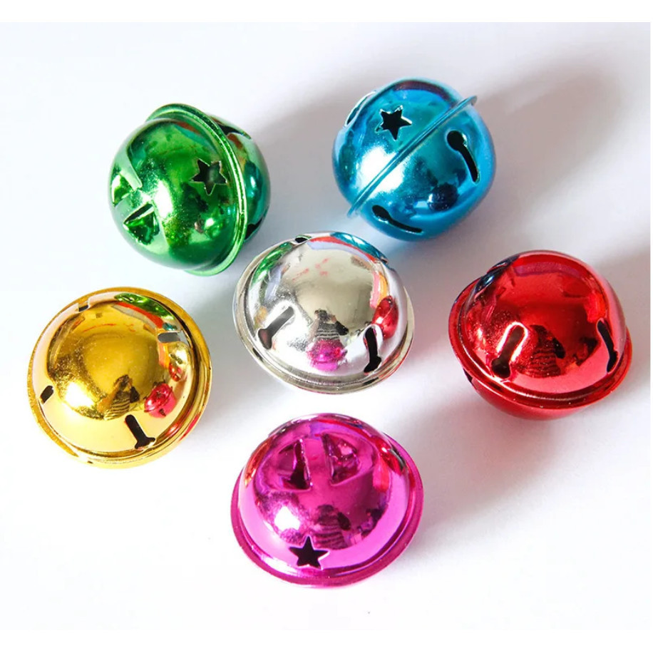 1pcs Five-Point Star Christmas Bells Christmas Jingle Bell With Ribbon Mini Shiny Rattle Bells Christmas tree(2892L) - Image 6