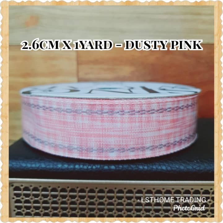 1yard 2.6cm Wide Christmas Plaid Grid Printed Grosgrain Ribbon For Gift Wrapping home Wedding Decoration (2905L) - Image 4