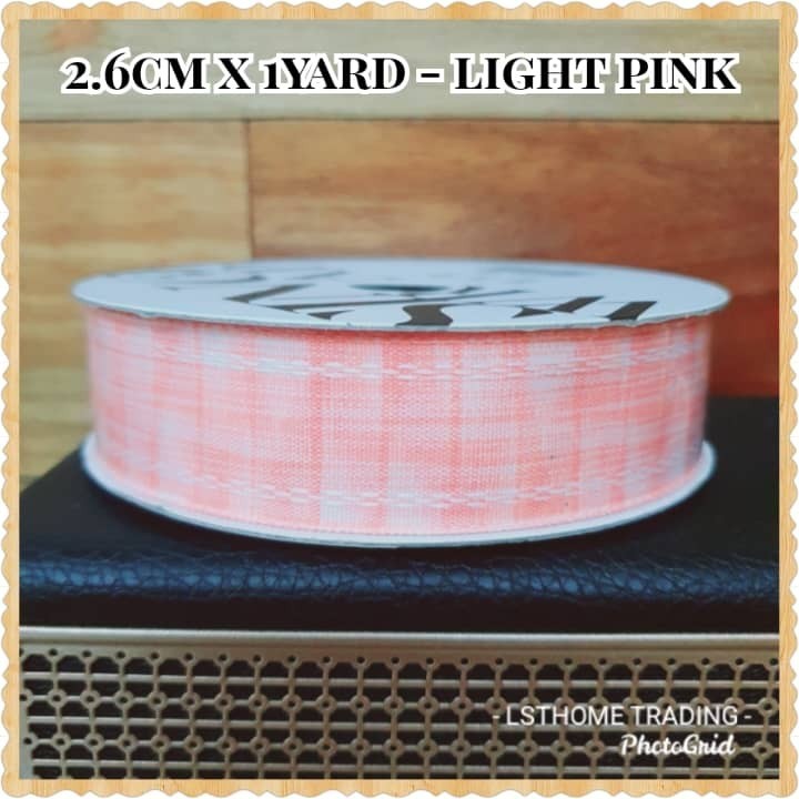 1yard 2.6cm Wide Christmas Plaid Grid Printed Grosgrain Ribbon For Gift Wrapping home Wedding Decoration (2905L) - Image 7