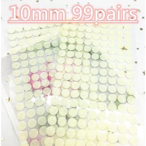 10/20mm Disc Nylon Adhesive Strong Glue Sticker Round Coins Hook and Loop Tape (2910L) - Image 10