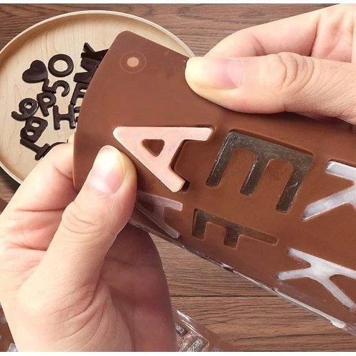 Silicone Chocolate Mold 26 Letter Number 3D Chocolate Baking Tools Non-stick Silicone Cake Mold Jelly DIY(2928L) - Image 3