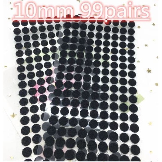 10/20mm Disc Nylon Adhesive Strong Glue Sticker Round Coins Hook and Loop Tape (2910L) - Image 13