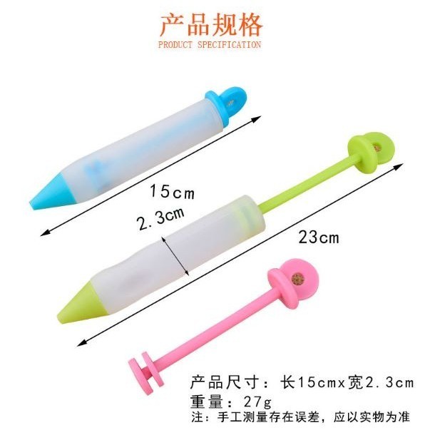 Silicone Food Writing Pen Chocolate Decorating Tools Cream Cup Cake Mold Piping Pastry Cookie Icing Nozzles Acce(2927L) - Image 5