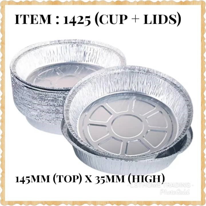 5Pcs Disposable Foil Pans Round Foil with Lids Pie Pans For Air Fryer Baking Cooking Storage Baking Foil Tray (2904L) - Image 8