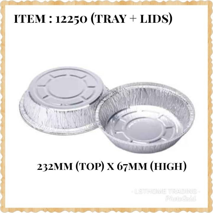 5Pcs Disposable Foil Pans Round Foil with Lids Pie Pans For Air Fryer Baking Cooking Storage Baking Foil Tray (2904L) - Image 12