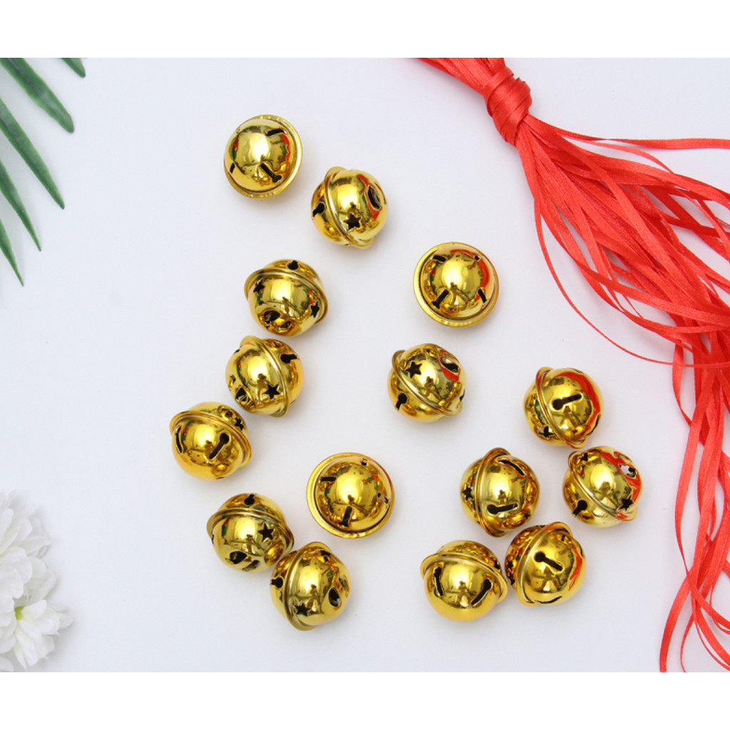 1pcs Five-Point Star Christmas Bells Christmas Jingle Bell With Ribbon Mini Shiny Rattle Bells Christmas tree(2892L) - Image 7
