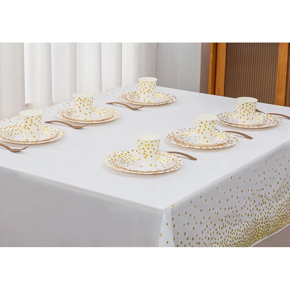 5pcs/pack Dot Disposable Tableware Plates Paper Cups Happy Birthday Party Decor Kids Boy Girl Babayshower Favor(2908L) - Image 6