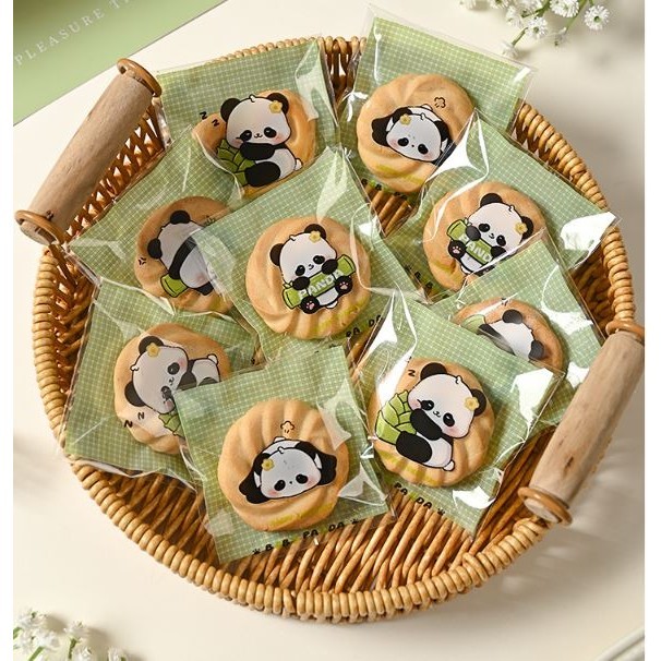 100pcs/lot Cute Panda four in one Gift OPP Bags Plastic Self-adhesive Candy Cookies Biscuits Packaging Bags Party(3020L)