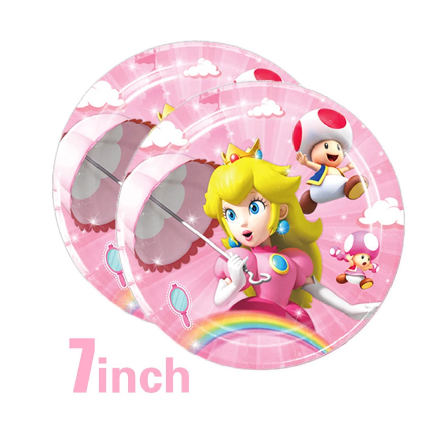 10pcs/lot Birthday Party Decoration Paper Cups Plates Backdrop Tableware For Kids 纸盘派对餐具装饰 (2955L) - Image 10