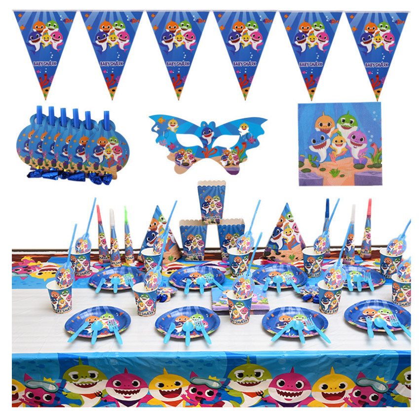 10pcs/lot Birthday Party Decoration Paper Cups Plates Backdrop Tableware For Kids 纸盘派对餐具装饰 (2955L) - Image 5