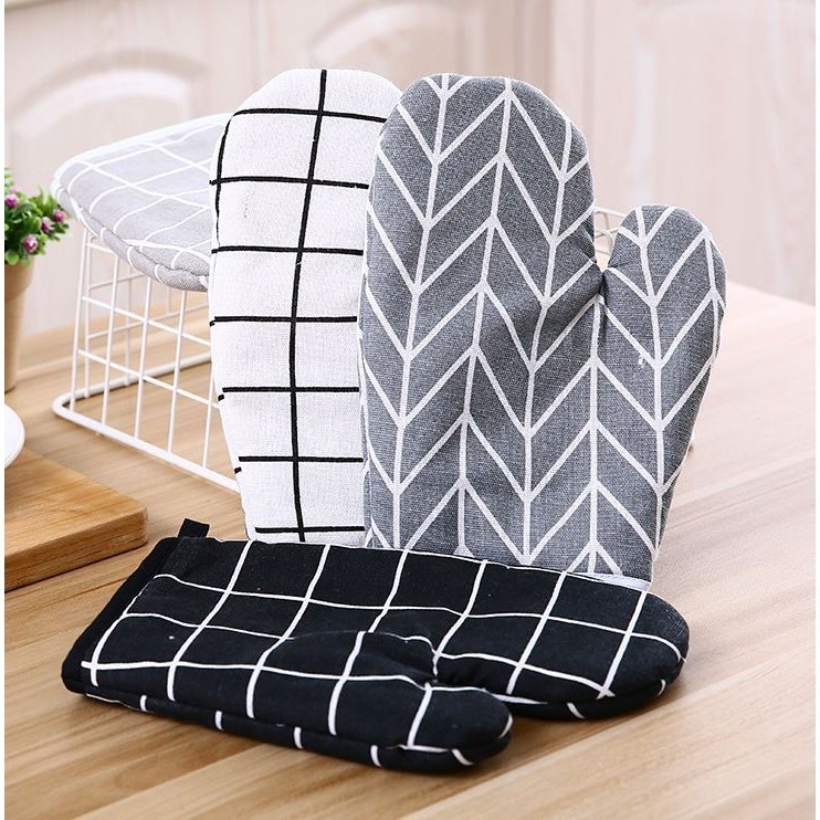 1pcs Heat-insulating Gloves, Anti-scald Microwave Gloves, High Temperature Resistant Kitchen Baking Oven Gloves (2985L) - Image 2