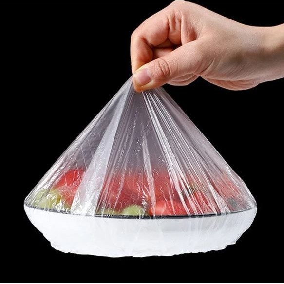 100pcs Disposable Food Cover Plastic Wrap Elastic Food Lids For Fruit Bowls Cups Caps Storage Kitchen Fresh 浴帽 (2990L) - Image 7